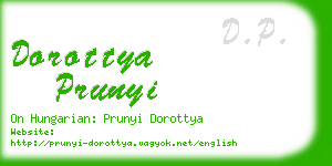 dorottya prunyi business card